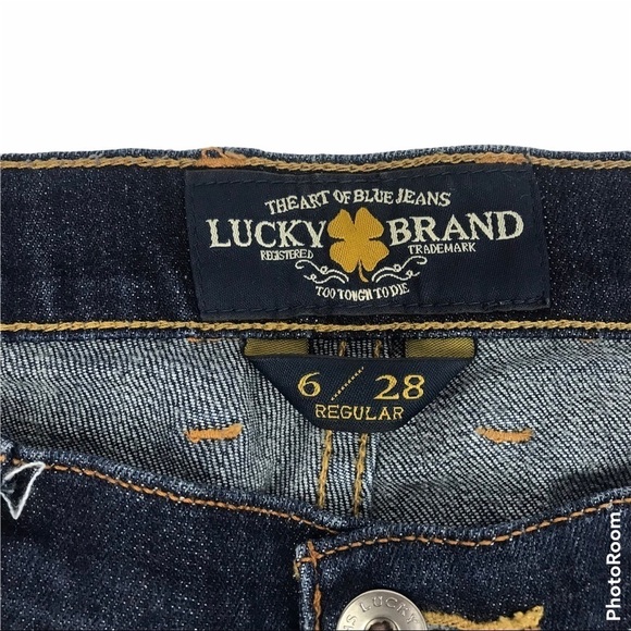 Lucky Brand Women’s Size 6/28 Sweet N Low Mid Rise Dark Wash Denim Blue… - Picture 6 of 12